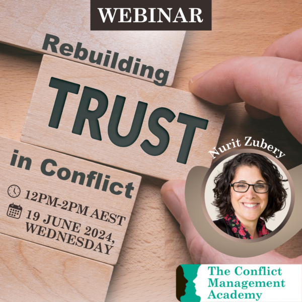 WEBINAR - Rebuilding Trust in Conflict